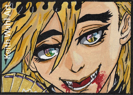 Doma, 5" x 7" canvas panel portrait