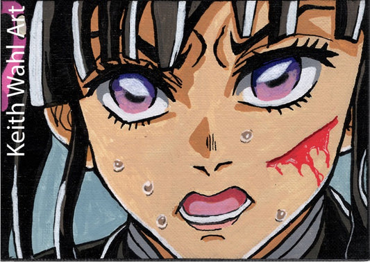 Kanao Tsuyuri, 5" x 7" canvas panel portrait